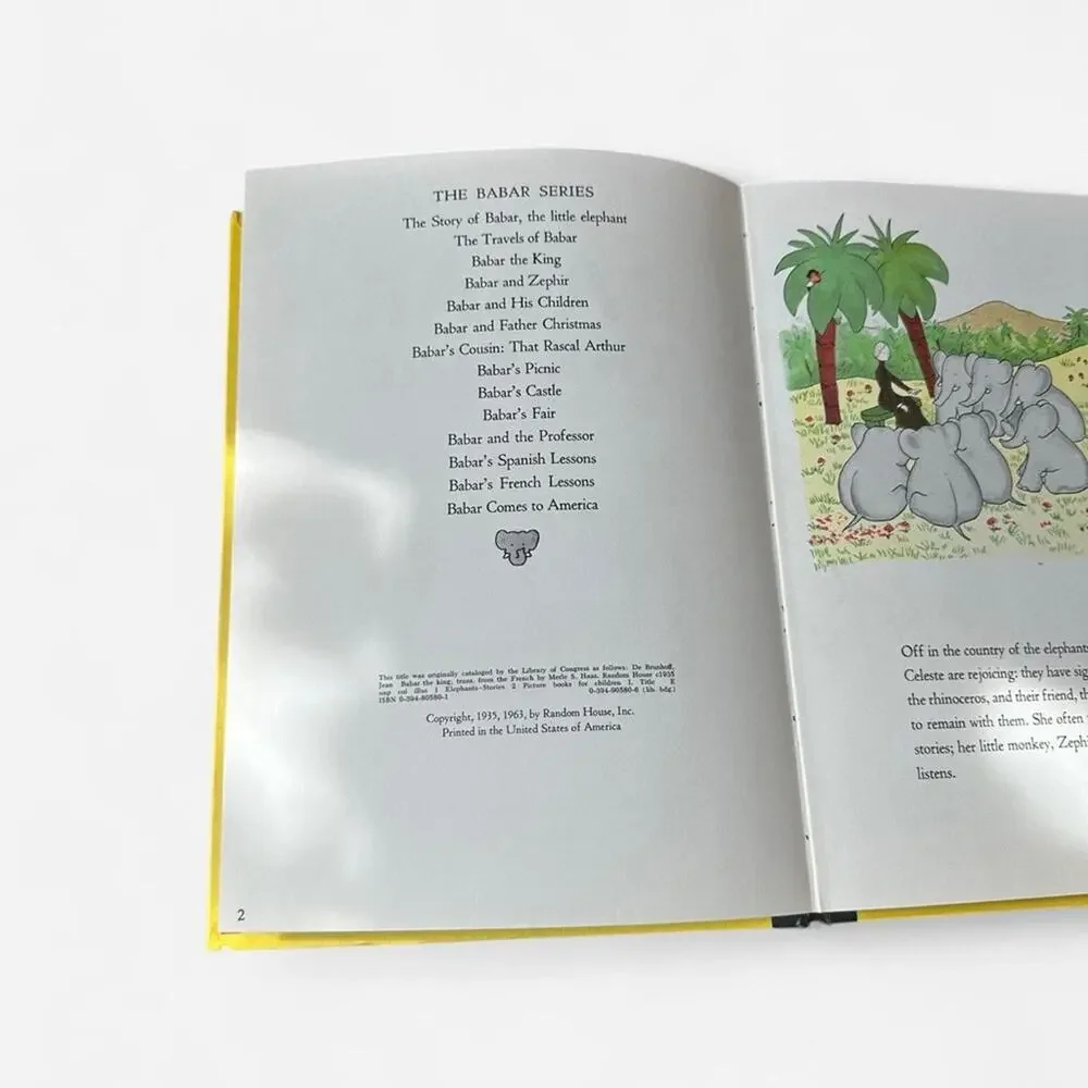 Vintage Babar The King Jean De Brunhoff 1963 hardcover book